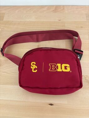 USC Red B1G Logo Belt Bag
